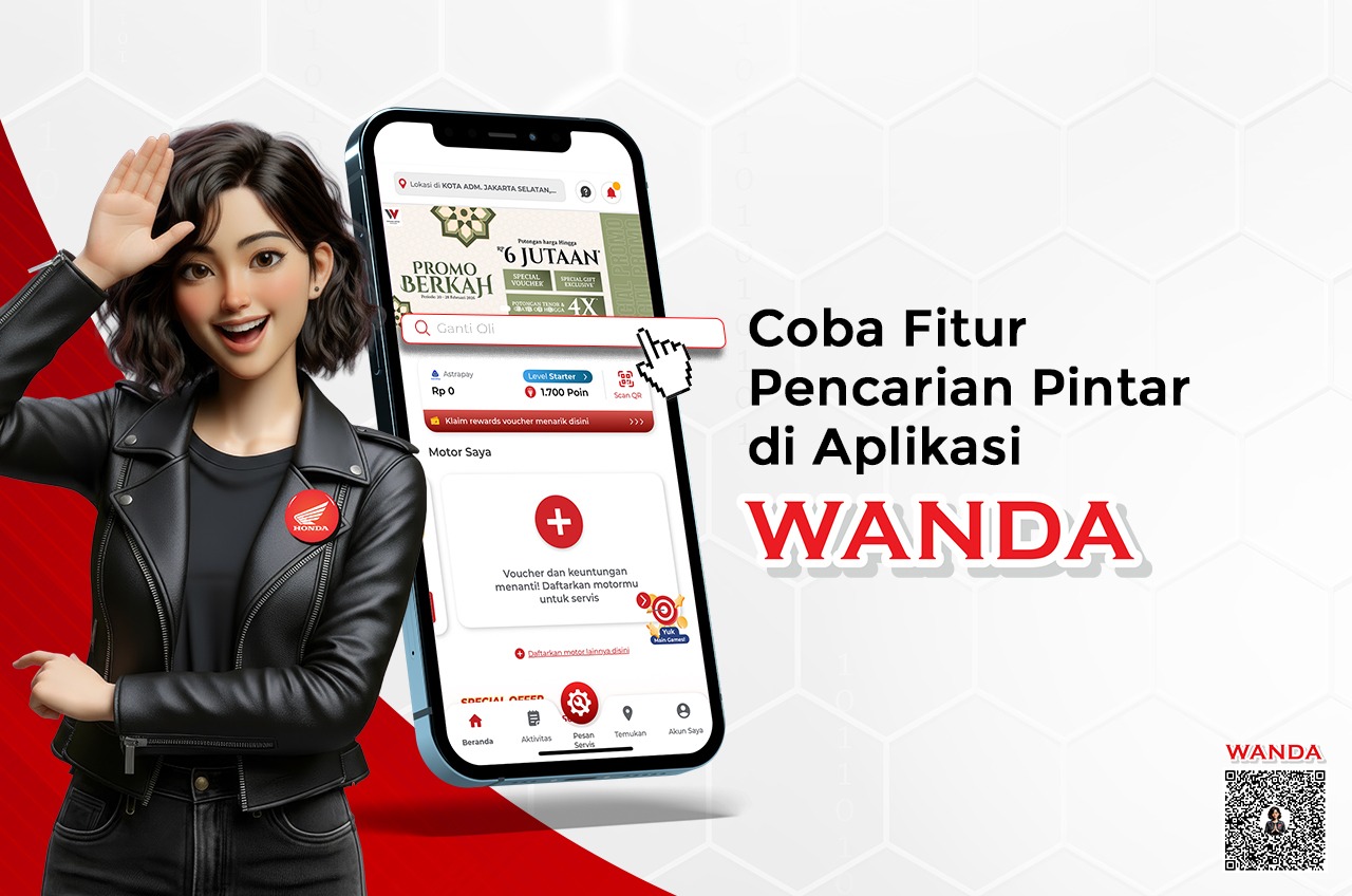 Fitur Pencarian Pintar Permudah Untuk Eksplor Semua Tentang Honda di Aplikasi Wanda