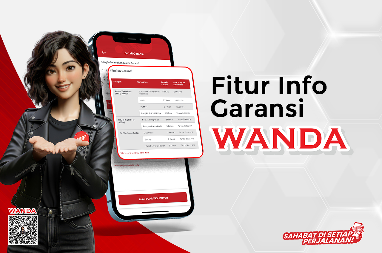 Cek Garansi Motor Honda Jadi Lebih Gampang Lewat Aplikasi WANDA