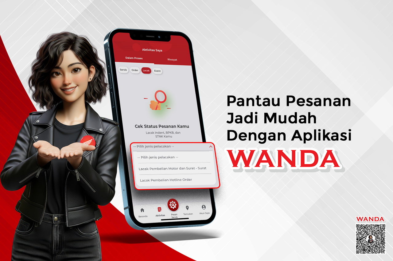 Nggak Perlu Bingung! Tracking Motor & Parts Honda Sekarang Bisa Langsung di WANDA