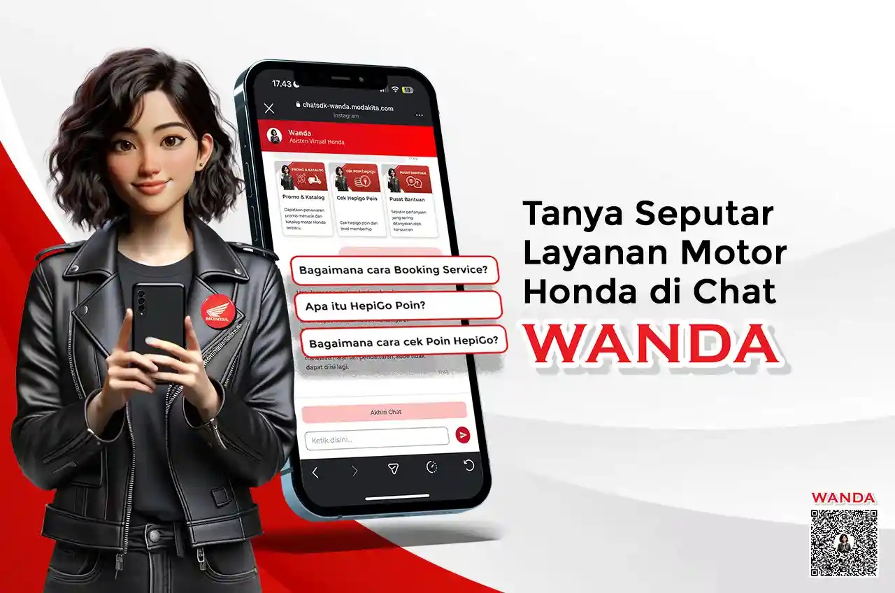 Kalau Ada Asisten Virtual WANDA, Ngapain Repot Cari Info Motor Honda Sendiri?